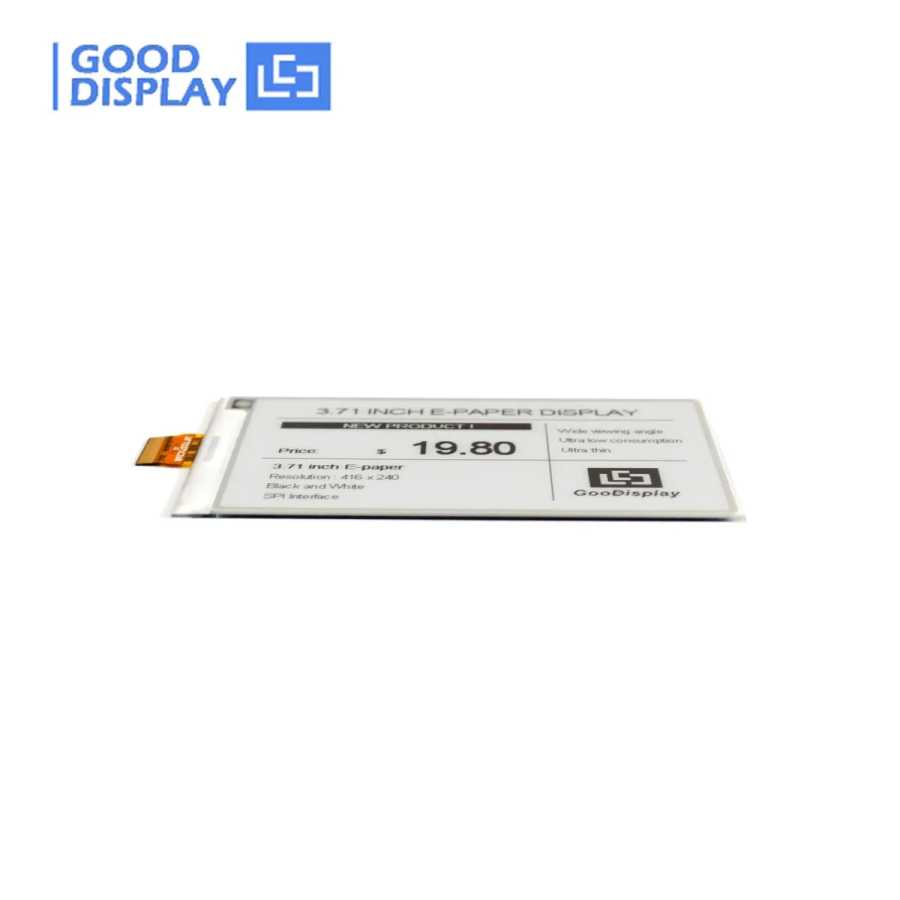 Фотография №3 товара Дисплейный модуль GooDisplay 3.71 дюйма, E-Paper, разрешение 416x240, черно-белый, 4-уровневый