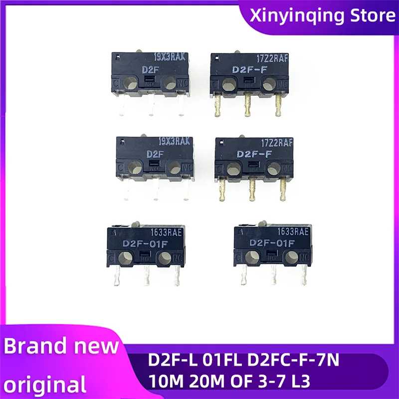 Микропереключатель для путешествий/мыши D2F-FL/L2/L3/01FL/L-D3/01F-T/5L 3A 1,47/0,74N 30 В постоянного тока 125AC для микропереключателя Omron Электронные знаки