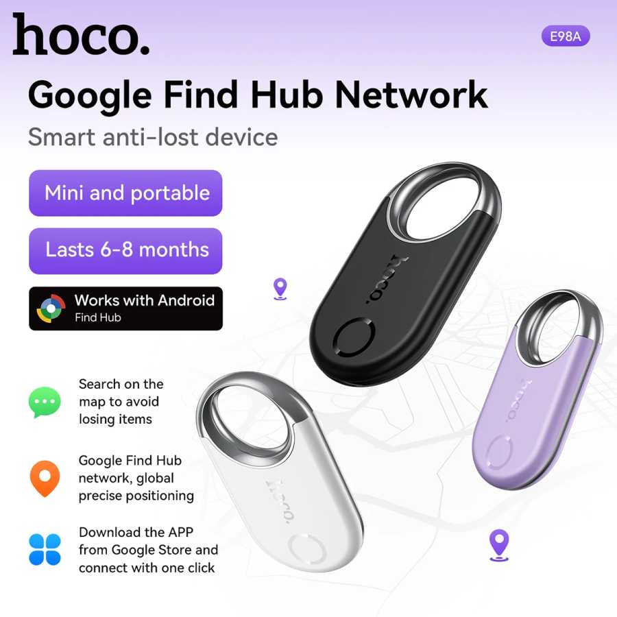 E98A GPS-трекер Bluetooth Smart Tag Android Google Find My Device Locator Finder Anti-Lost Global Positioning Доступ к автоматизации здания