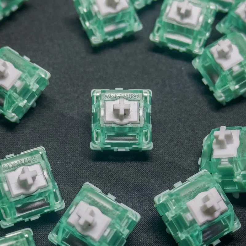 Магнитный переключатель Gateron Jade Pro, линейная магнитная игровая механическая клавиатура, свободная настройка, датчик Холла для предварительного путешествия, эффект стрельбы Компьютерная периферия