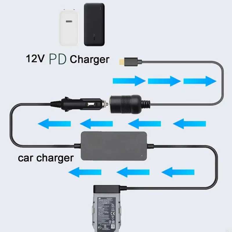 Фотография №4 товара USB C PD до 12 В 60 Вт автомобильный прикуриватель