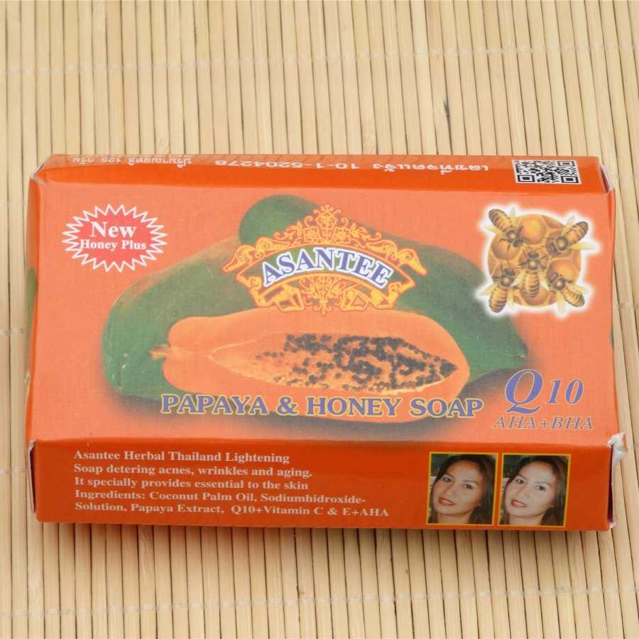 Таиланд ASANTEE Papaya Honey Натуральный растительный экстракт, мягкий и не раздражающий, подходит для всех типов кожи (1 упаковка) Ванна и душ