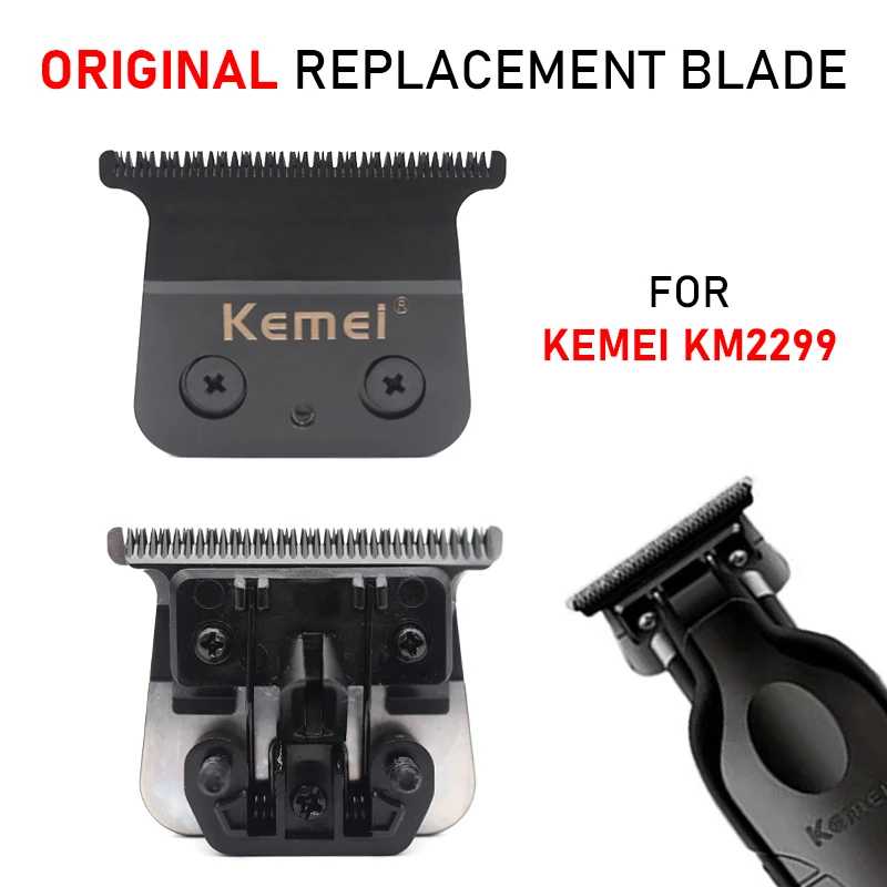 Оригинальное сменное лезвие для машинки для стрижки Kemei KM-2299, профессиональный триммер для волос, нож для стрижки, детали головки, аксессуары Техника для красоты