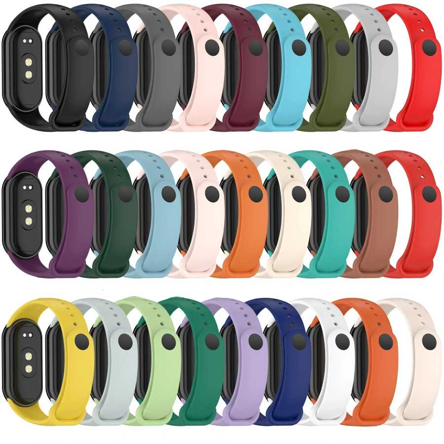 Фотография №3 товара Мягкий официальный силиконовый ремешок для Xiaomi Mi Band 10, спортивный