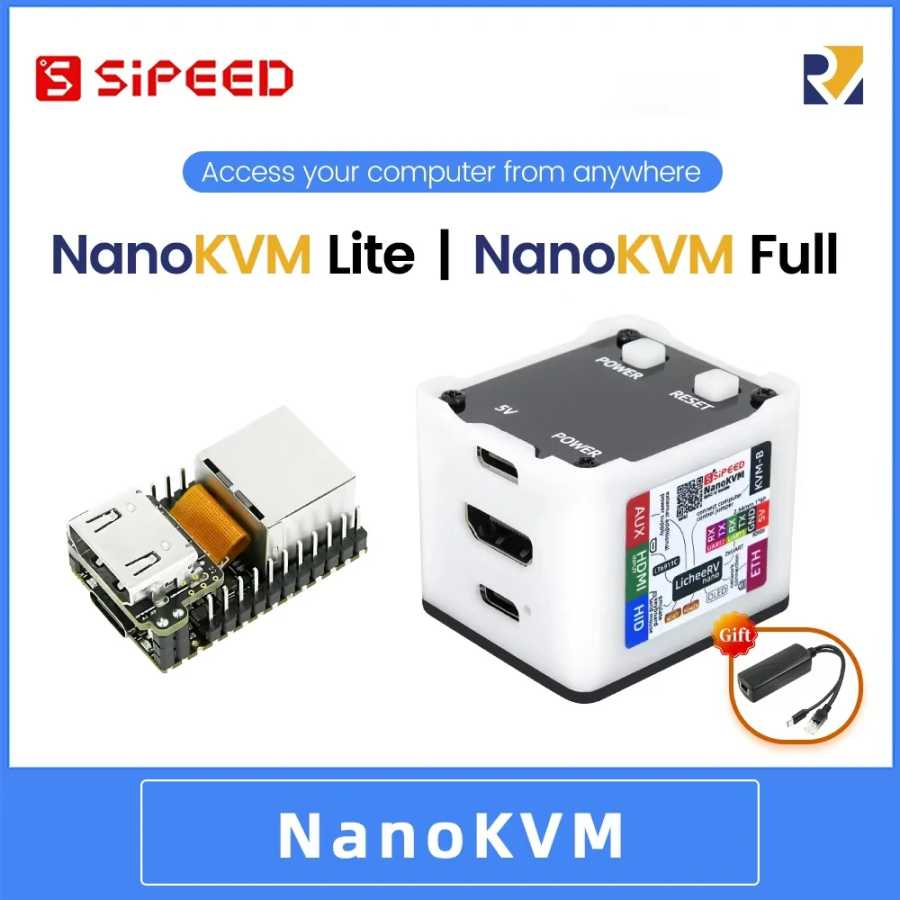 Sipeed NanoKVM PiKVM Мини-сервер с дистанционным управлением и обслуживанием HDMI Raspberry Pi Компьютерные комплектующие
