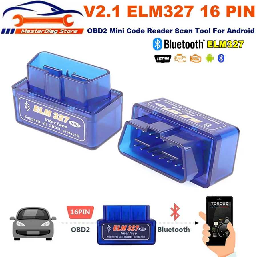 16-контактный интерфейс V2.1 ELM327 OBD2 Mini Code Reader &mdash; сканер для диагностики автомобилей, совместимый с Android, OBDII OBD 2 для Android. Инструмент для ремонта автомобилей