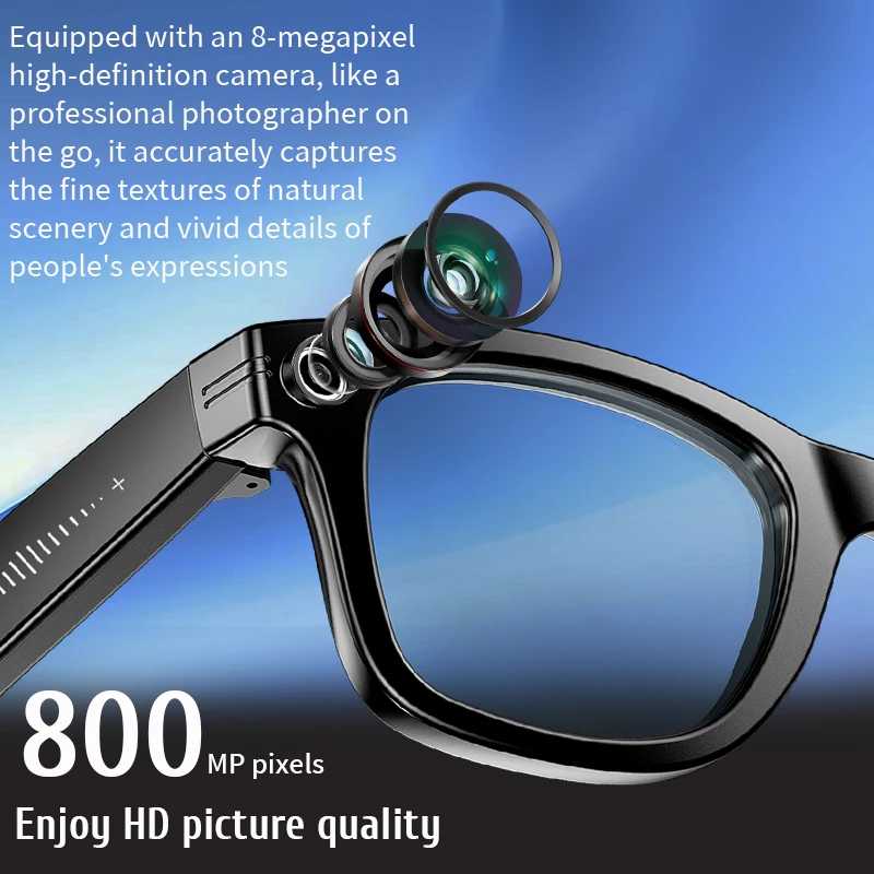 Фотография №1 товара Новая HD-камера 800 Вт, умные очки с искусственным интеллектом, ультра