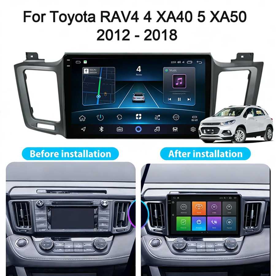 Фотография №2 товара Автомагнитола Android 16 Carplay для Toyota RAV4 XA40 2012-2019: Мультимедийный