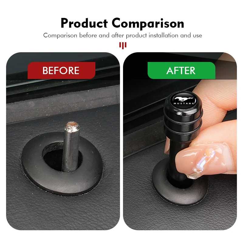 Фотография №4 товара Для Ford Mustang: 2/4 шт. защитные штифты для дверных замков