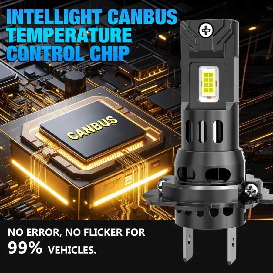 Фотография №5 товара XSTORM H7 LED Canbus автомобильная лампа для фар, беспроводная, 120