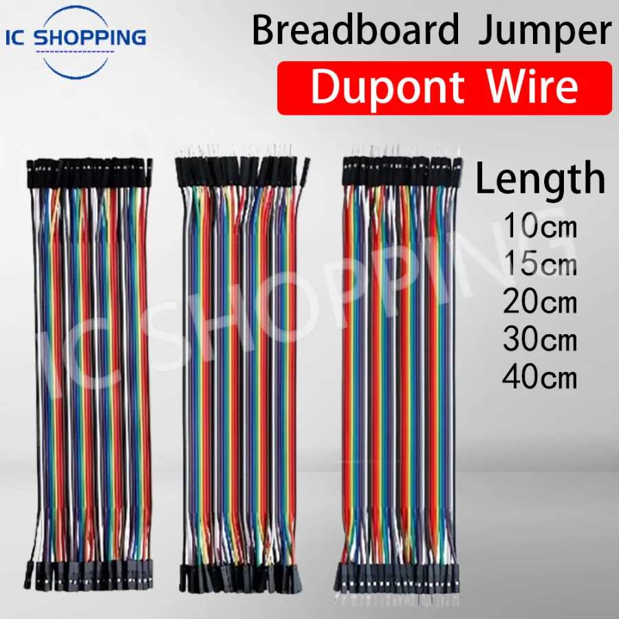 Перемычка 40 шт. DuPont Line DuPont Cable Connection &laquo;папа-папа&raquo; + &laquo;мама-мама&raquo; и &laquo;мама&raquo; для Arduino DIY KIT Активные компоненты