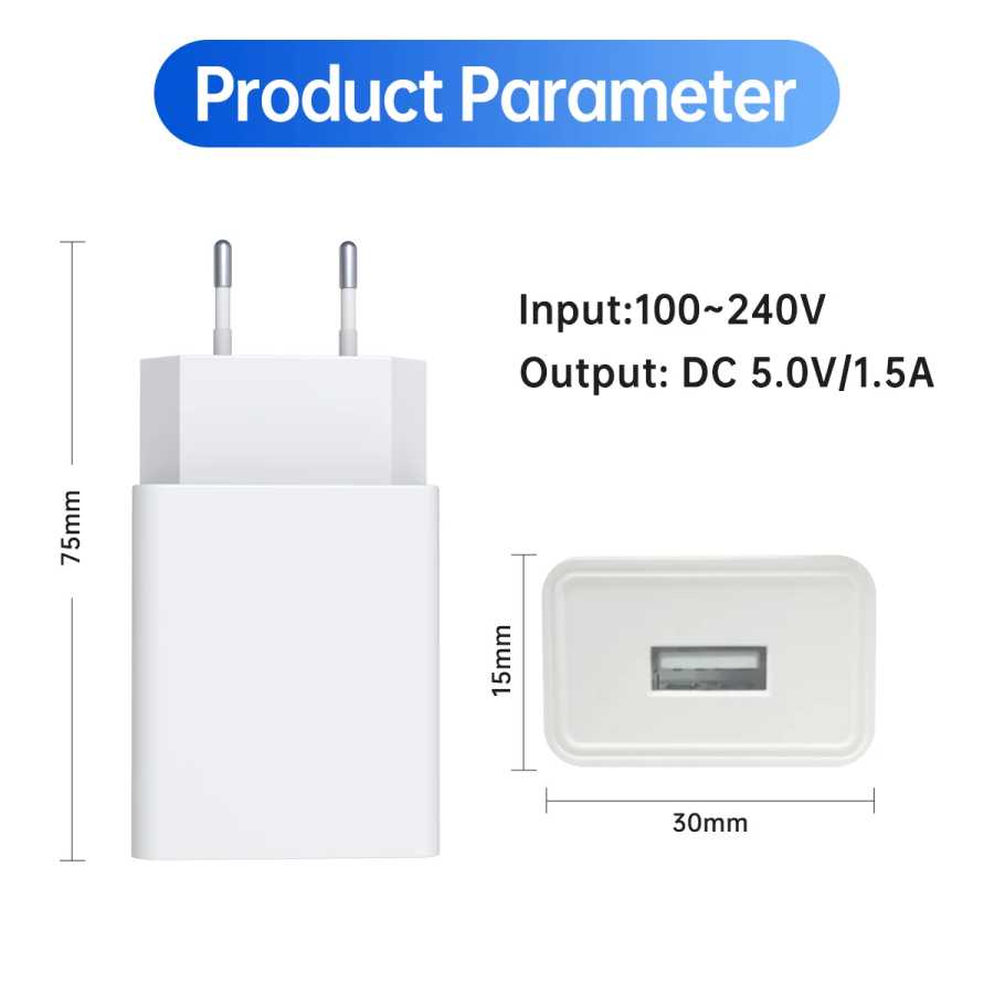 Фотография №4 товара Адаптер питания EU 5V 1A AC/DC для IP-камер видеонаблюдения, DVR,