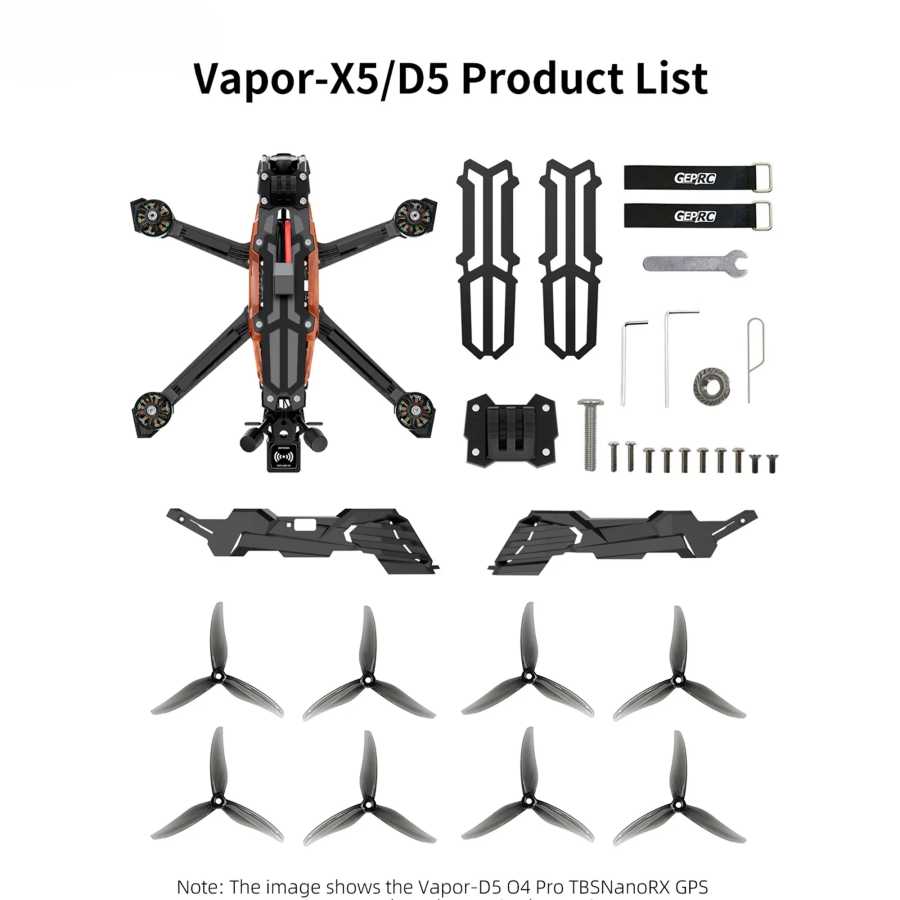 Фотография №4 товара GEPRC Vapor-X5 D5 HD O4 Pro FPV дрон 5 дюймов