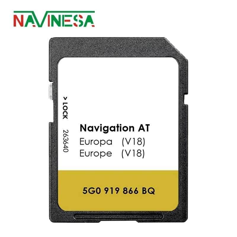Для VW Golf 7 2012-2015 полная емкость CID сменная SD-карта 16 ГБ версия Navi карта MIB1 Sat Nav AT V18 Видеоигры и аксессуары