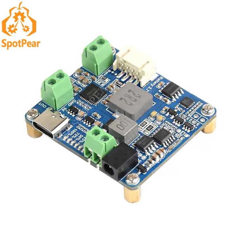 Модуль управления солнечной энергопотреблением Raspberry Pi D для Arduino/Jetson для зарядки литиевой батареи с выходом 5V3A для солнечной панели 6 ~ 24 В Компьютерные комплектующие