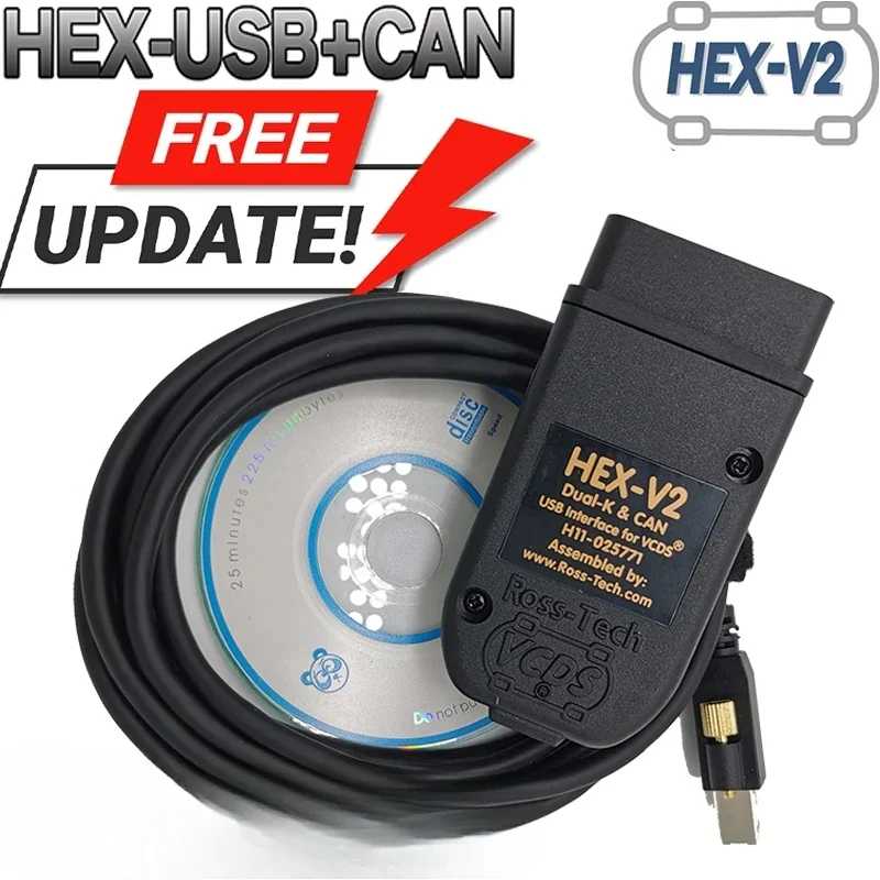 Фотография №2 товара 2025 VCDS 25,3 VAG сканер кабель инструмента OBD2 диагностический многоязычный