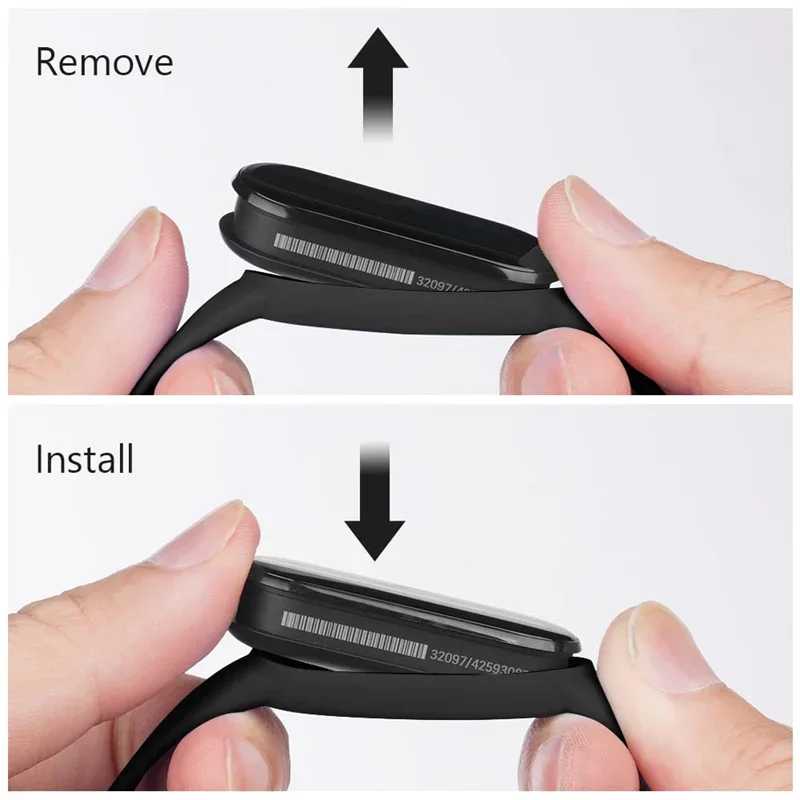 Фотография №2 товара Ремешок для Xiaomi Mi Band 7 6 5, спортивный силиконовый