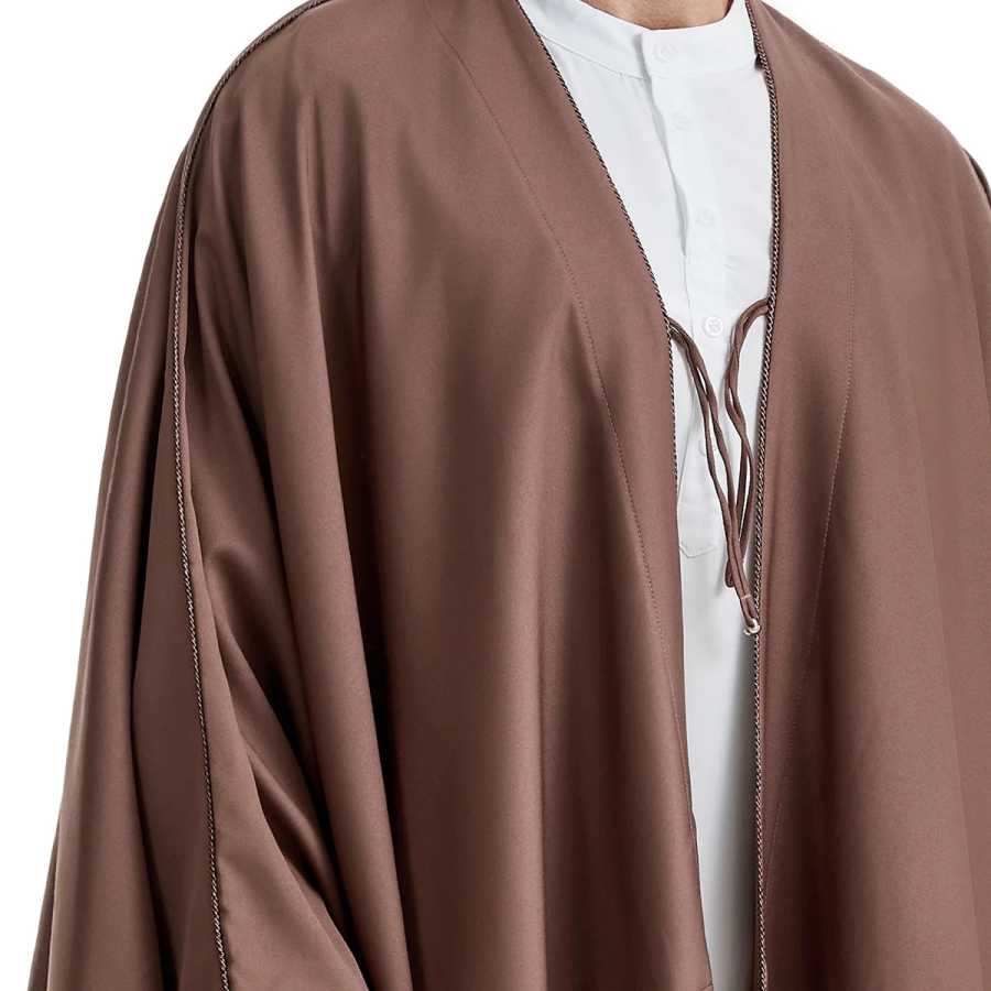 Фотография №2 товара Рамадан Djellaba Eid Abayas, молитвенный кафтан для мужчин, мусульманская открытая