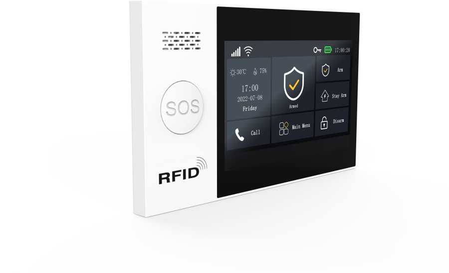 4,3-дюймовый экранTuya Smart Life WIFI GSM система охранной сигнализации сенсорная клавиатура домашняя охранная сигнализация датчик движения дверной контакт Доступ к автоматизации здания