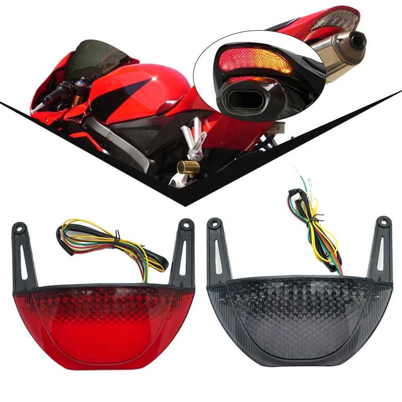 Для Honda CBR600RR CBR 600 RR 2007 2008 2009 2010 2011 2012 задний фонарь стоп-сигнал поворота встроенный светодиодный задний фонарь Запчасти для мотоцикла