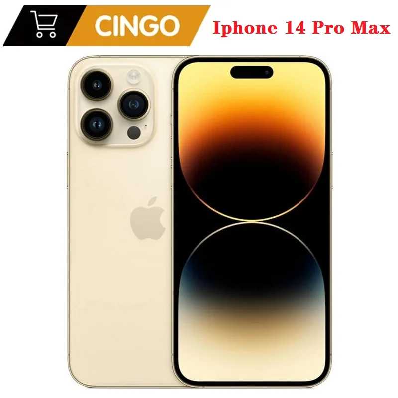 99% новый мобильный телефон iPhone 14 Pro Max Dual eSIM/1SIM+ 1eSIM 128/256 ГБ ПЗУ 6 ГБ ОЗУ 6,7 дюйма, оригинальный сотовый телефон Retina OLED Face ID NFC A16 Б/У и восстановленные телефоны