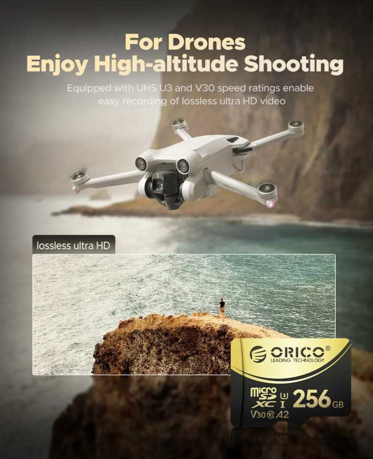 Фотография №3 товара Карта памяти ORICO Micro SD TF 512 ГБ microSDXC До