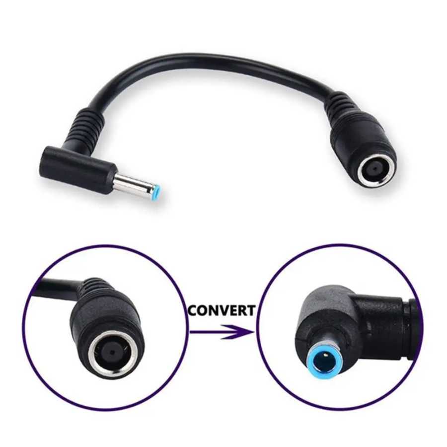 1 шт., преобразователь зарядного устройства постоянного тока от 7,4 мм до 4,5 мм, отличная замена адаптера постоянного тока, соединительный кабель для HP Dell Blue Tips Компьютерная периферия