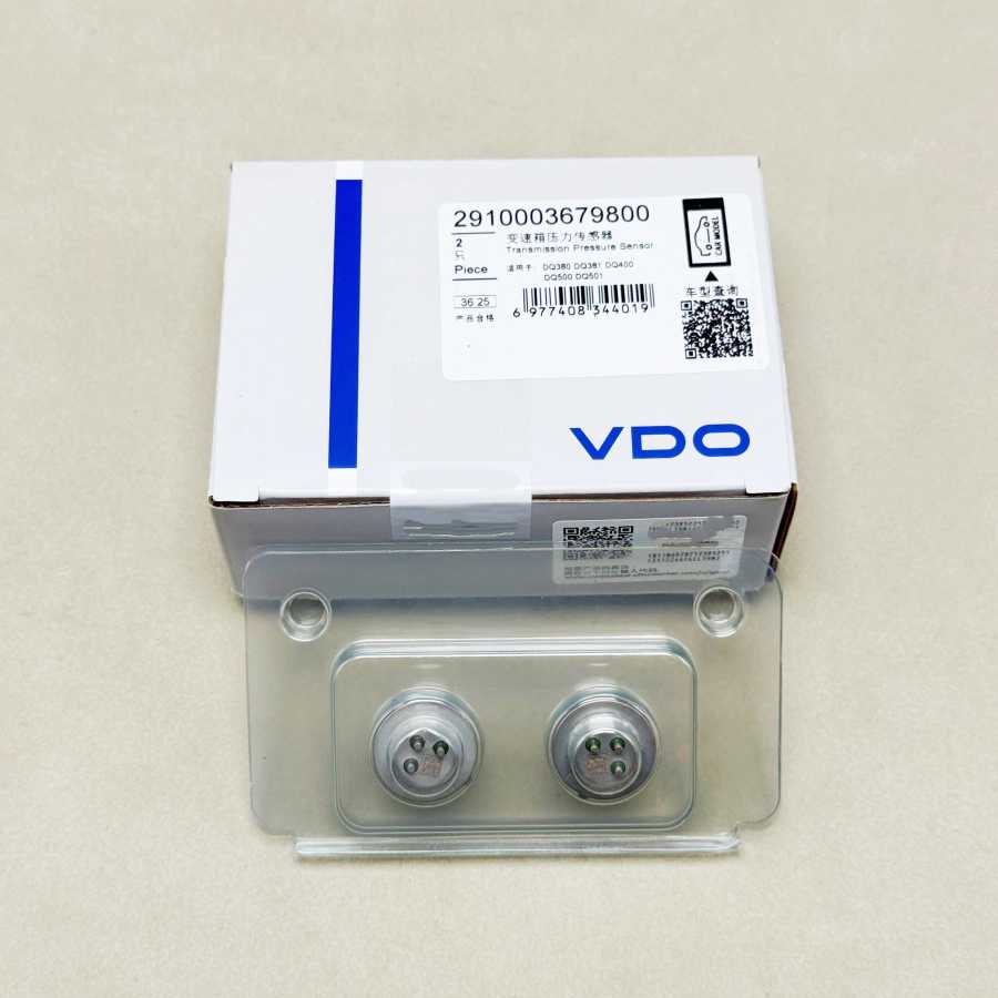 2026 Новый оригинальный VDO 2 шт. 0DE DQ380 DQ381 0GC TCU TCM Датчик давления Блок управления коробкой передач 725.0 для Audi Q3 A3 VW Tiguan Автомобильный Датчики