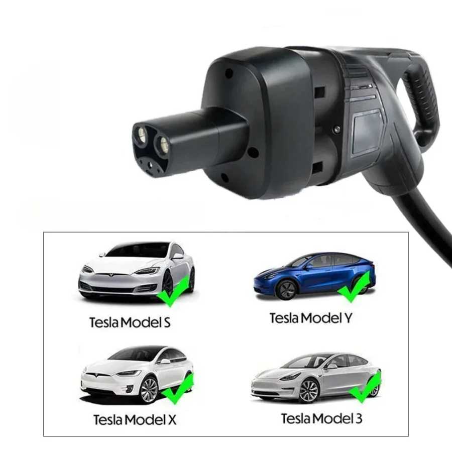 Фотография №2 товара Адаптер FITMPH CCS2+Type 2 для Tesla NACS, адаптер DC&AC 2-в-1,