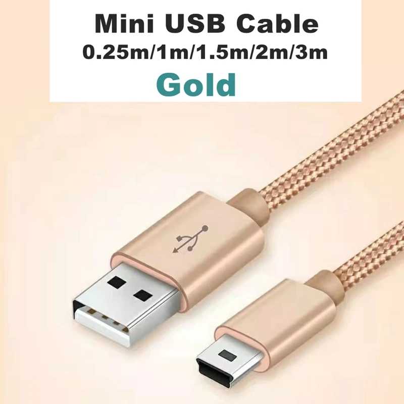 Фотография №4 товара 3 м 1 м 0,25 м Мини USB 5-контактный кабель