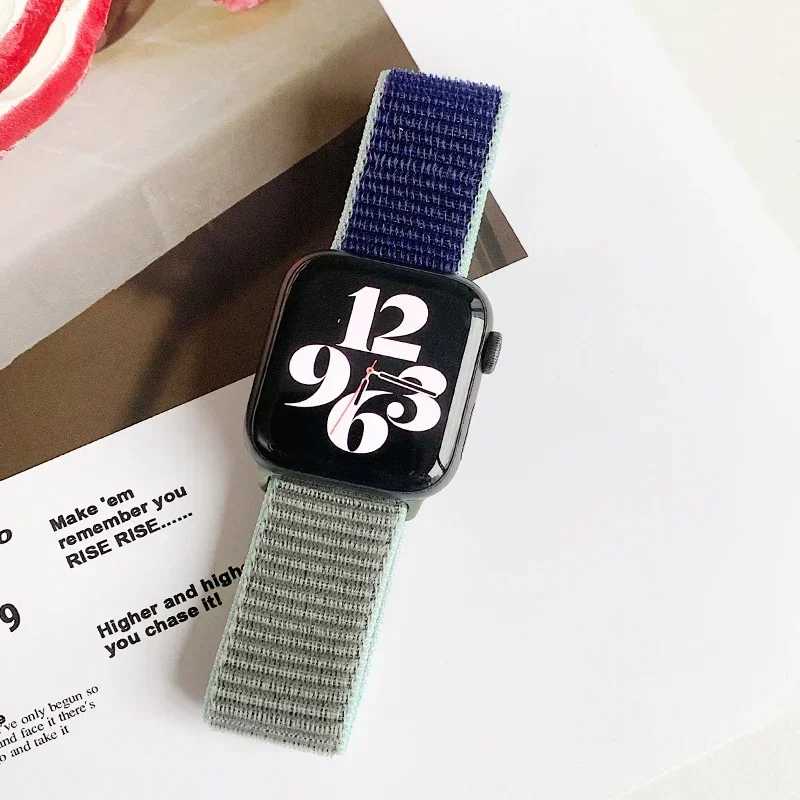 Фотография №2 товара Нейлоновый ремешок-петля для Apple Watch, ремешок 44 мм, 45 мм,