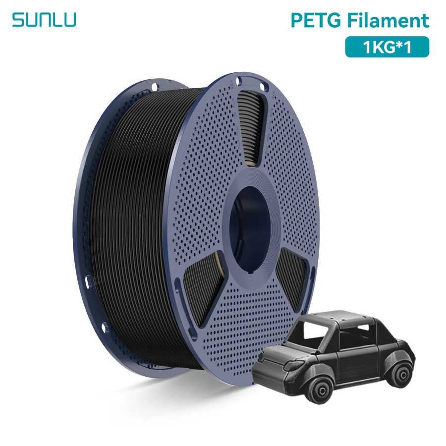 Филамент SUNLU PETG 1.75 мм, высокопрочный, для 3D-принтеров, PETG, долговечный, гибкий, катушка 1 кг, подходит для большинства FDM-принтеров 3D-печать
