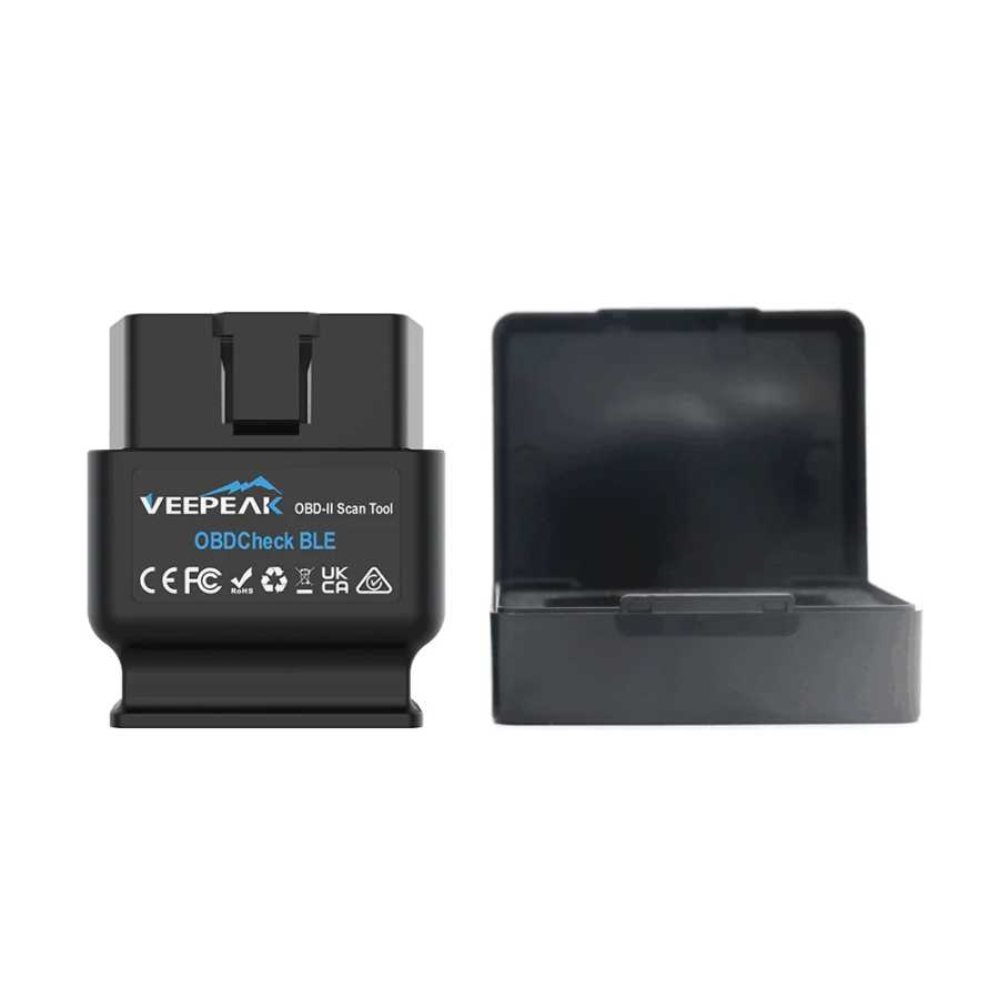 Фотография №5 товара Диагностический сканер Veepeak OBDCheck BLE OBD2 Bluetooth для автомобилей, считыватель