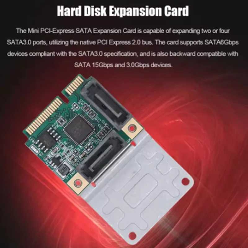 Фотография №3 товара Карта расширения Mini PCI-E к SATA3.0 Конвертер M.2 PCI-E 2.0