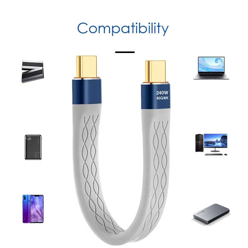 Фотография №4 товара Кабель USB4 для передачи данных 40 Гбит/с, USB-C Thunderbolt 4