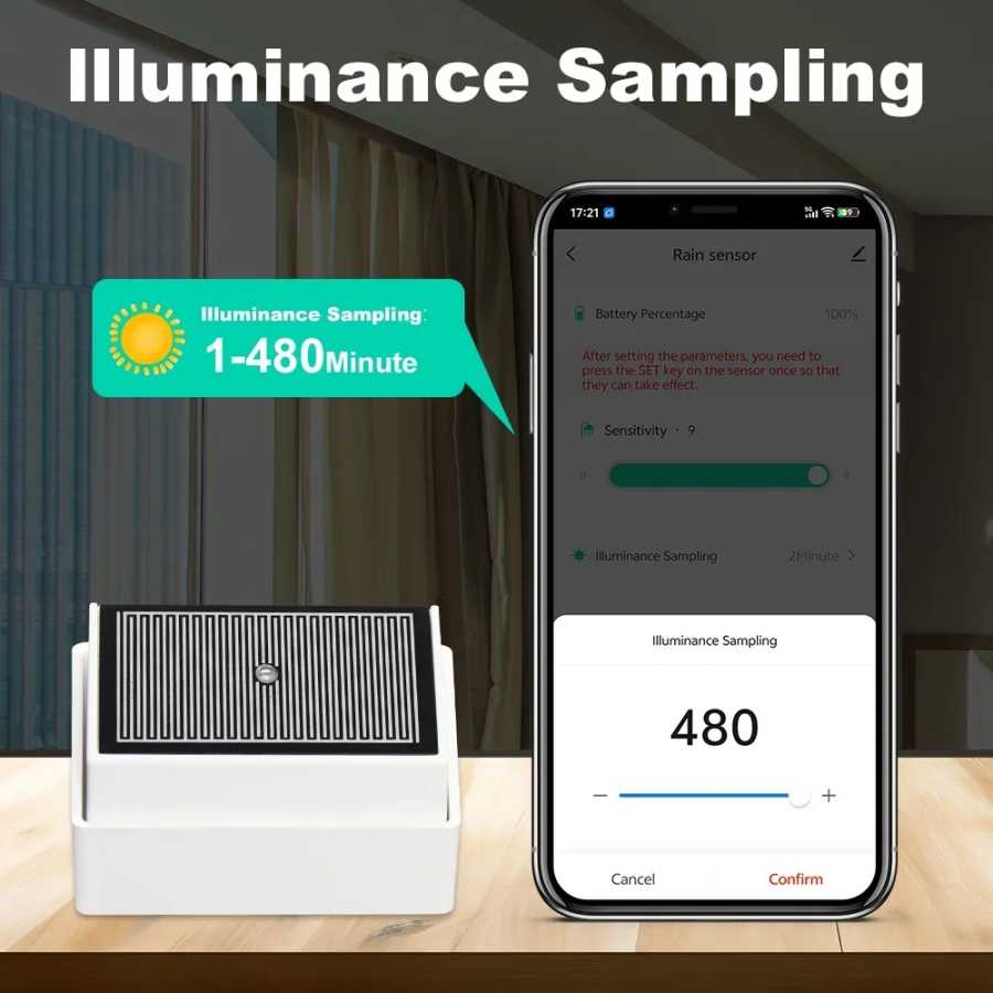 Фотография №2 товара 2 in 1 Tuya Zigbee Raindrop Sensor Brightness Light Detector