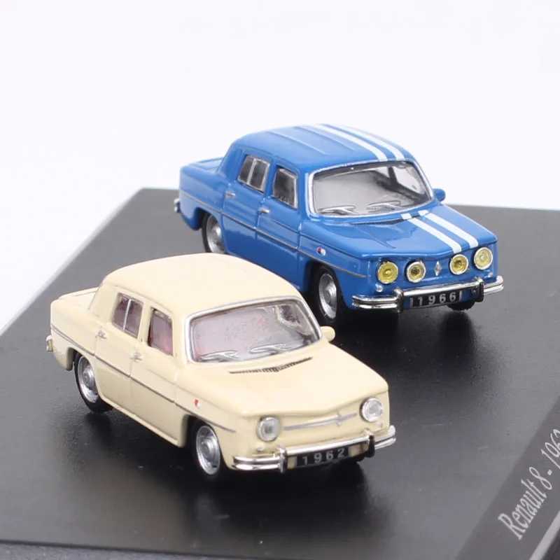 Масштаб 1/87, универсальные хобби, крошечные модели автомобиля Renault 8, Gordini, литье под давлением и игрушечный транспорт, акриловая коробка, металлические миниатюры Играйте в транспортные средства и модели