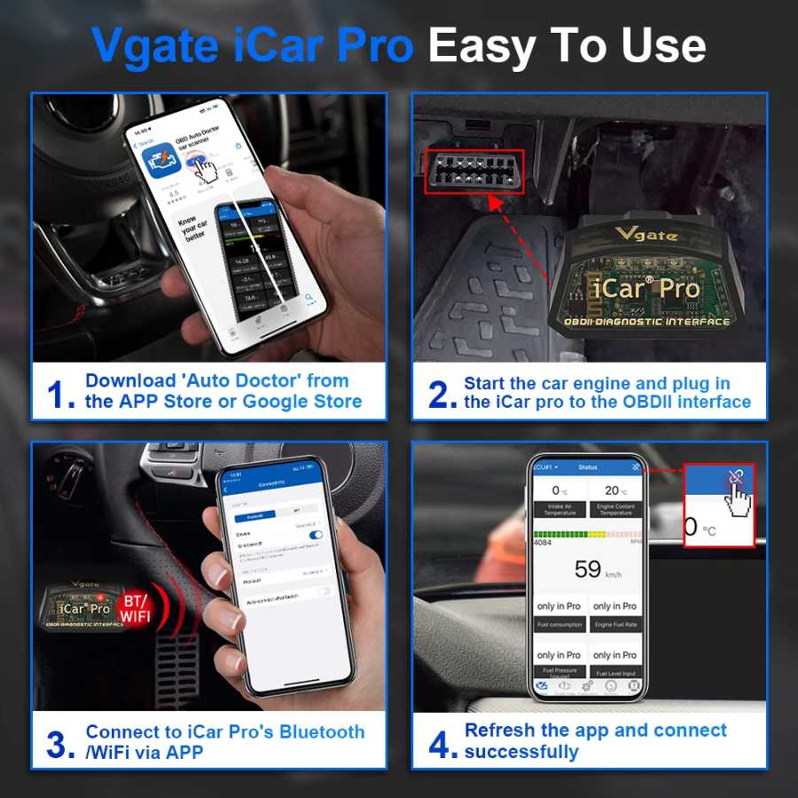 Фотография №5 товара Диагностический сканер Vgate ICar Pro ELM327 V2.3 для VW, Skoda,