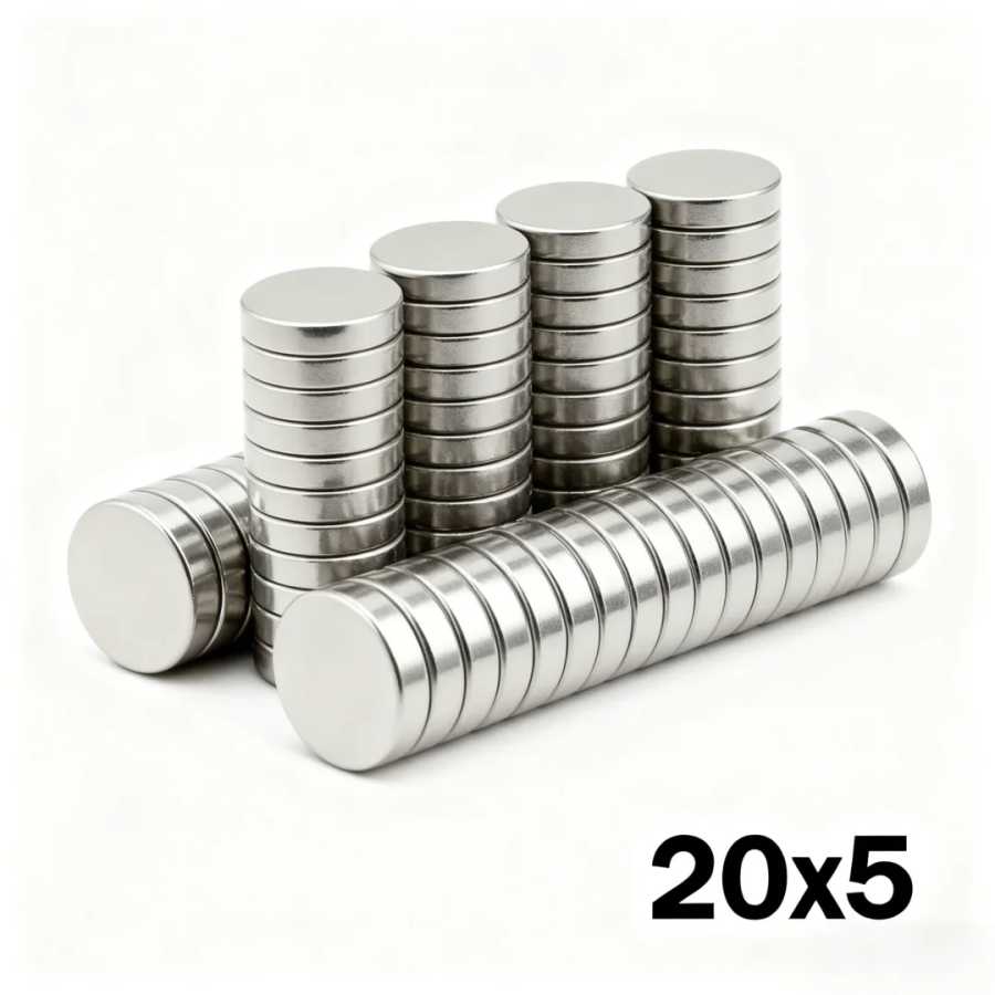 20x5 мм супер сильный магнит N35 круглый магнитный неодимовый магнит NdFeB мощный диск Imanes магниты на холодильник Крепеж и скобяные изделия