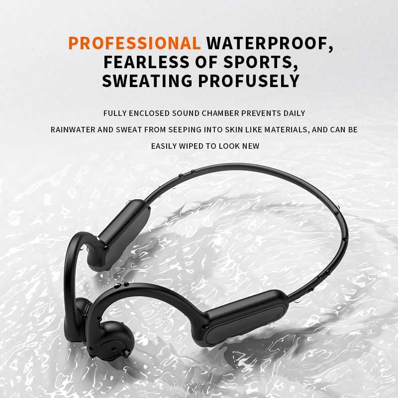 Фотография №1 товара Наушники B8 True Bone Conduction с Bluetooth 5.3, беспроводные спортивные