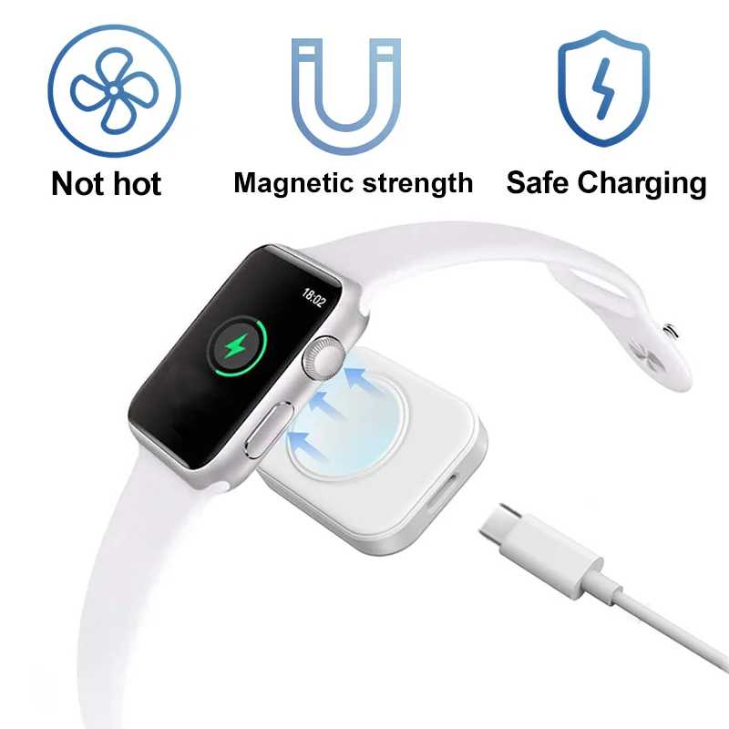 Фотография №1 товара Магнитное быстрое зарядное устройство для Apple Watch Series 10 9