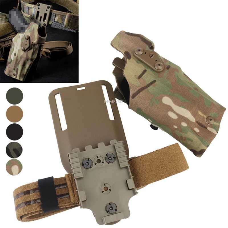 Тактическая кобура для G17 Gen4 G19 с фонарем X300 X300U, система быстрой фиксации, для стрельбы и охоты, кобуры для пистолетов Охота