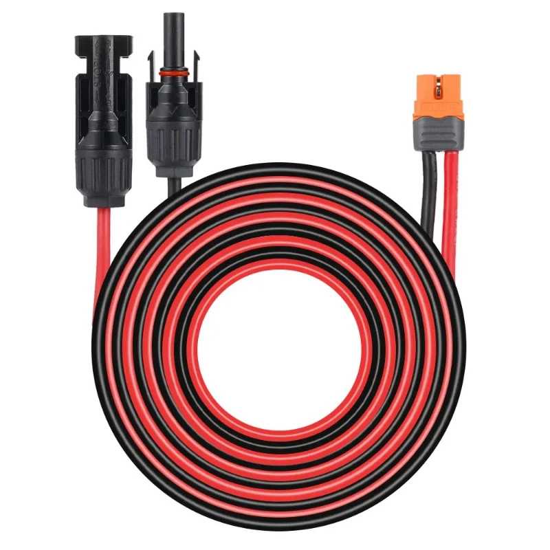 Солнечный разъем 1/2/3 м к адаптеру XT60I-F, кабель 12AWG, подключение зарядного кабеля солнечной панели для портативного электропитания солнечного генератора Электрика