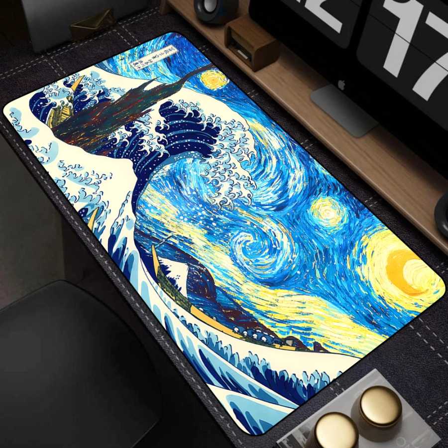 Фотография №4 товара Коврик для мыши Gamer Black Great Wave Art Коврик для
