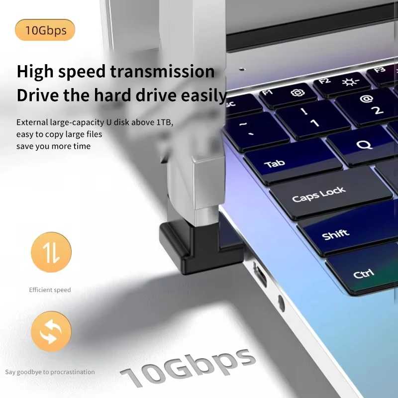 Фотография №4 товара NNBILI USB3.0 между мужчинами и женщинами, прямоугольный удлинитель, USB-адаптер, 90