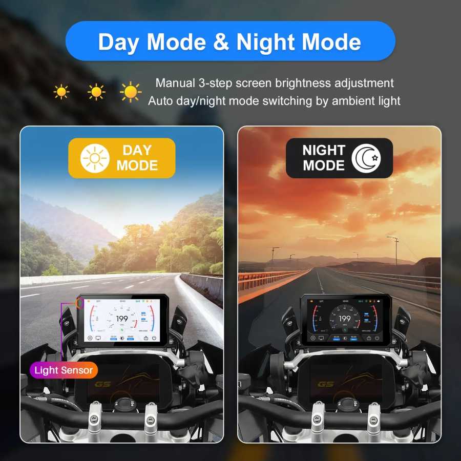 Фотография №3 товара Портативный 7-дюймовый мотонавигатор CarPlay для BMW XR M1000 R1200GS R1250GS