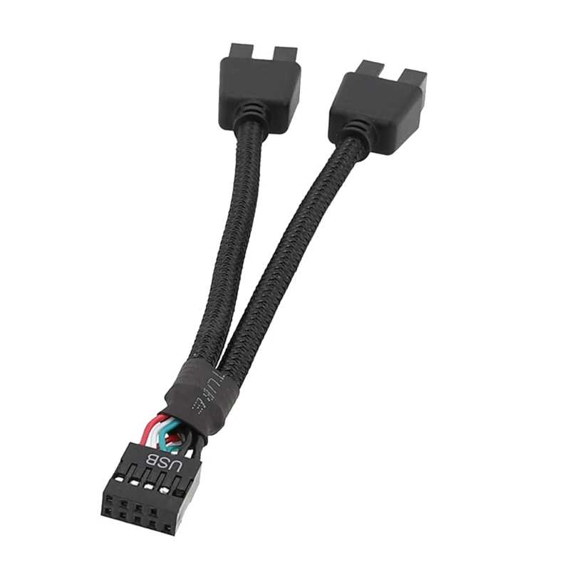 USB 3. 0 9-контактный разъем для материнской платы 1 к 2 удлинитель концентратор разветвитель адаптер преобразователь Компьютерная периферия