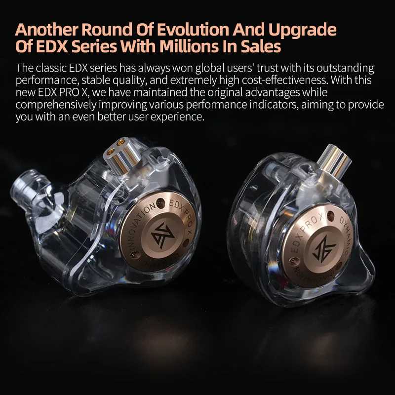 Фотография №4 товара KZ EDX PRO X IEM Наушники Динамический привод HiFi Глубокий