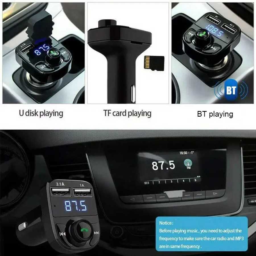 Фотография №4 товара Беспроводной Bluetooth FM-передатчик и MP3-плеер с громкой связью, радио приемник,