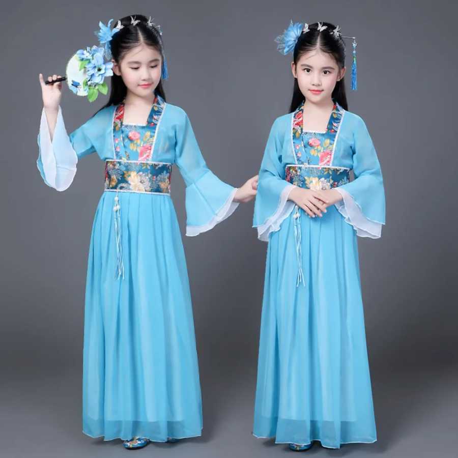 Фотография №3 товара Вечерние платья принцессы в этническом стиле Hanfu для девочек, детская